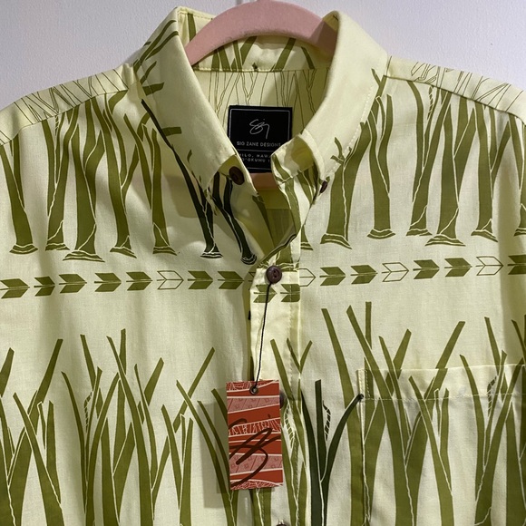 Sig Zane Button Up Aloha Shirt (Huli Pattern) - Picture 2 of 4